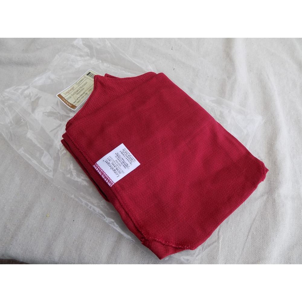 Paprika Red 2006 Nature's Holiday Hostess Basket Liner Longaberger